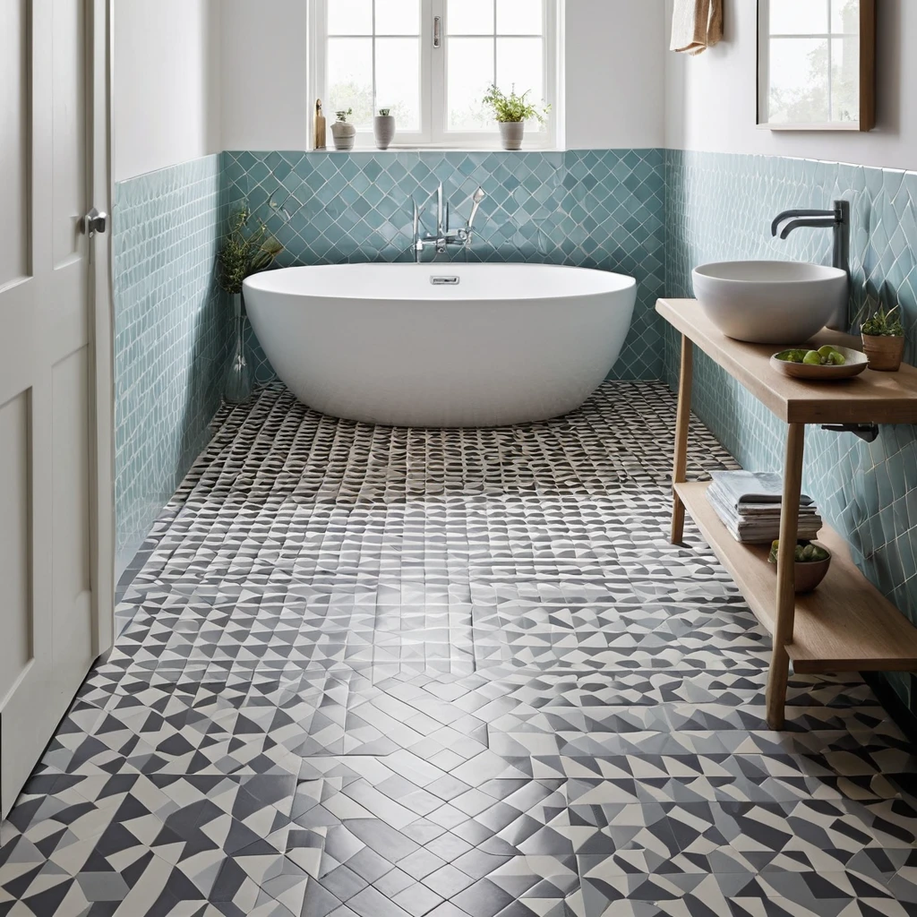 Geometric Floor Tiles