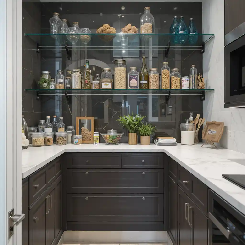 Glass Shelf Pantry