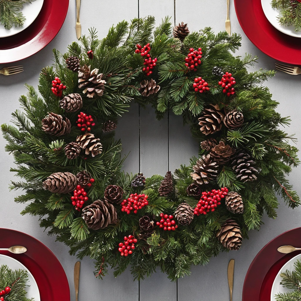 Holiday Wreath Centerpieces