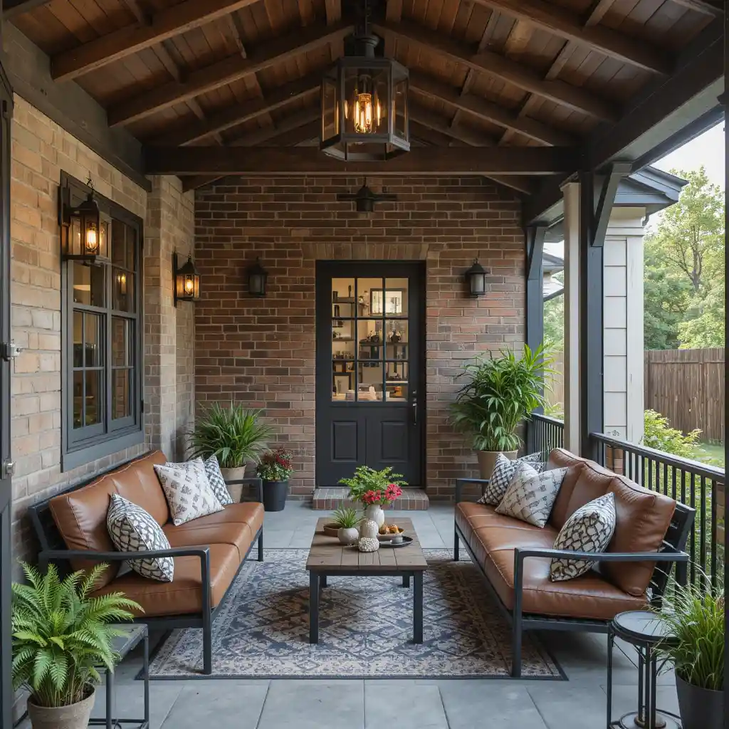 Industrial Chic Porch