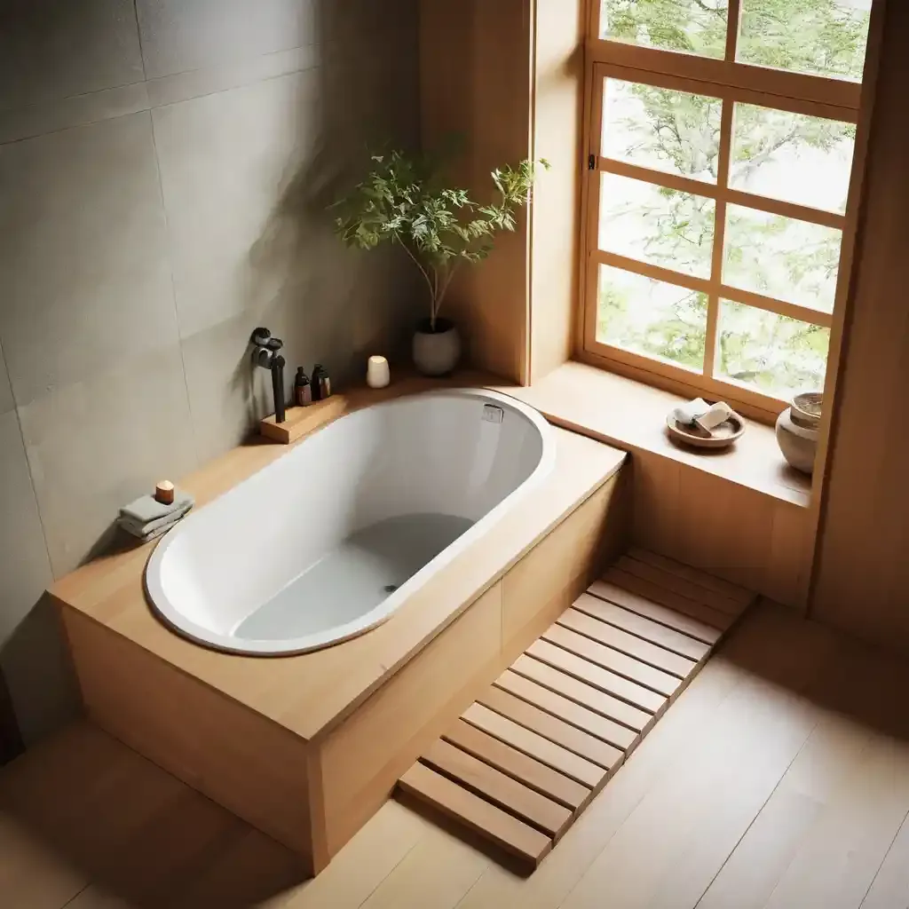 Low-Profile Ofuro Bathtub