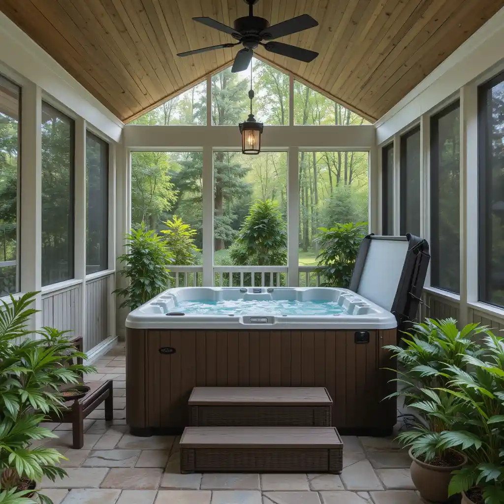 Luxury Hot Tub Porch