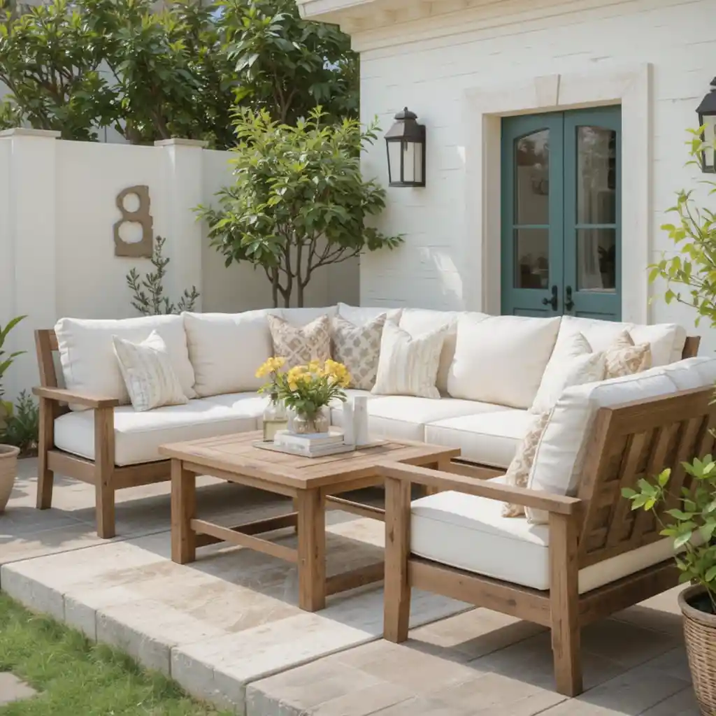 Mediterranean-Inspired Outdoor Sofa