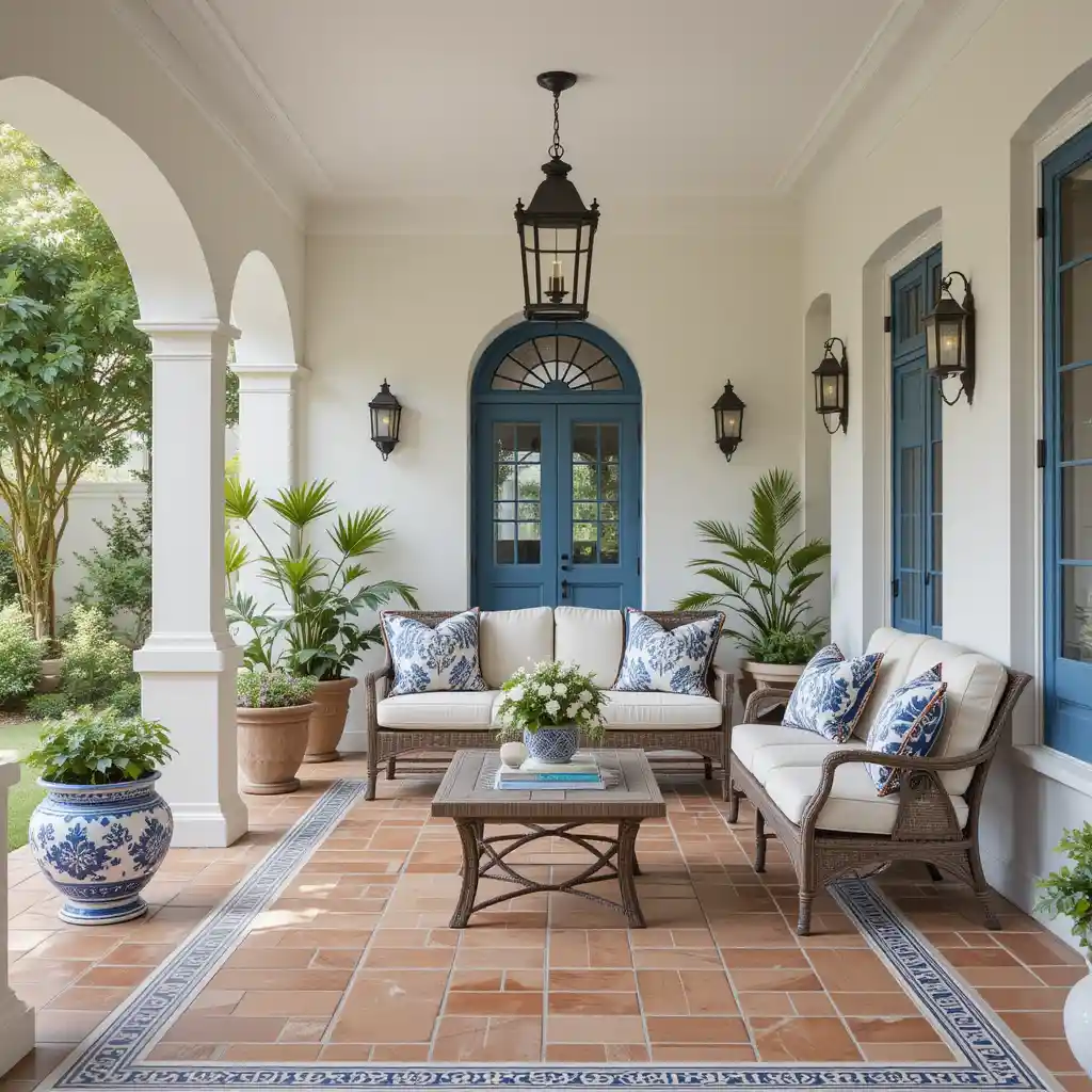 Mediterranean Style Porch