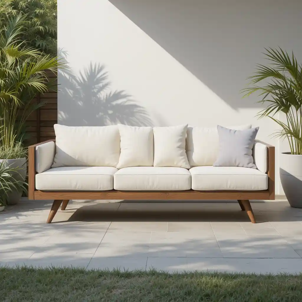 Mid-Century Modern Outdoor Sofa