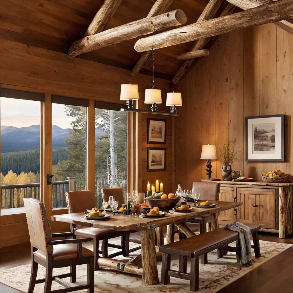 Mountain Lodge-Inspired Dining