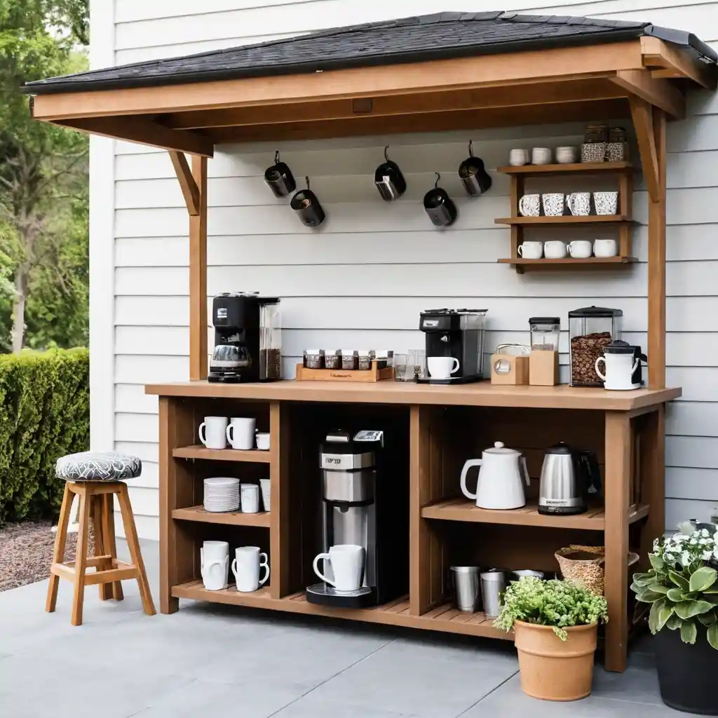 Outdoor Coffee Bar Patio