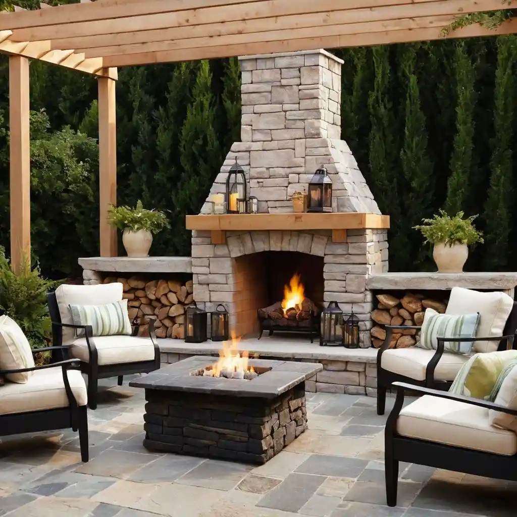 Outdoor Fireplace Patio