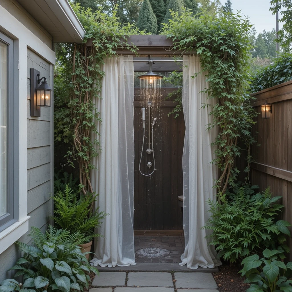 Outdoor Shower Nook