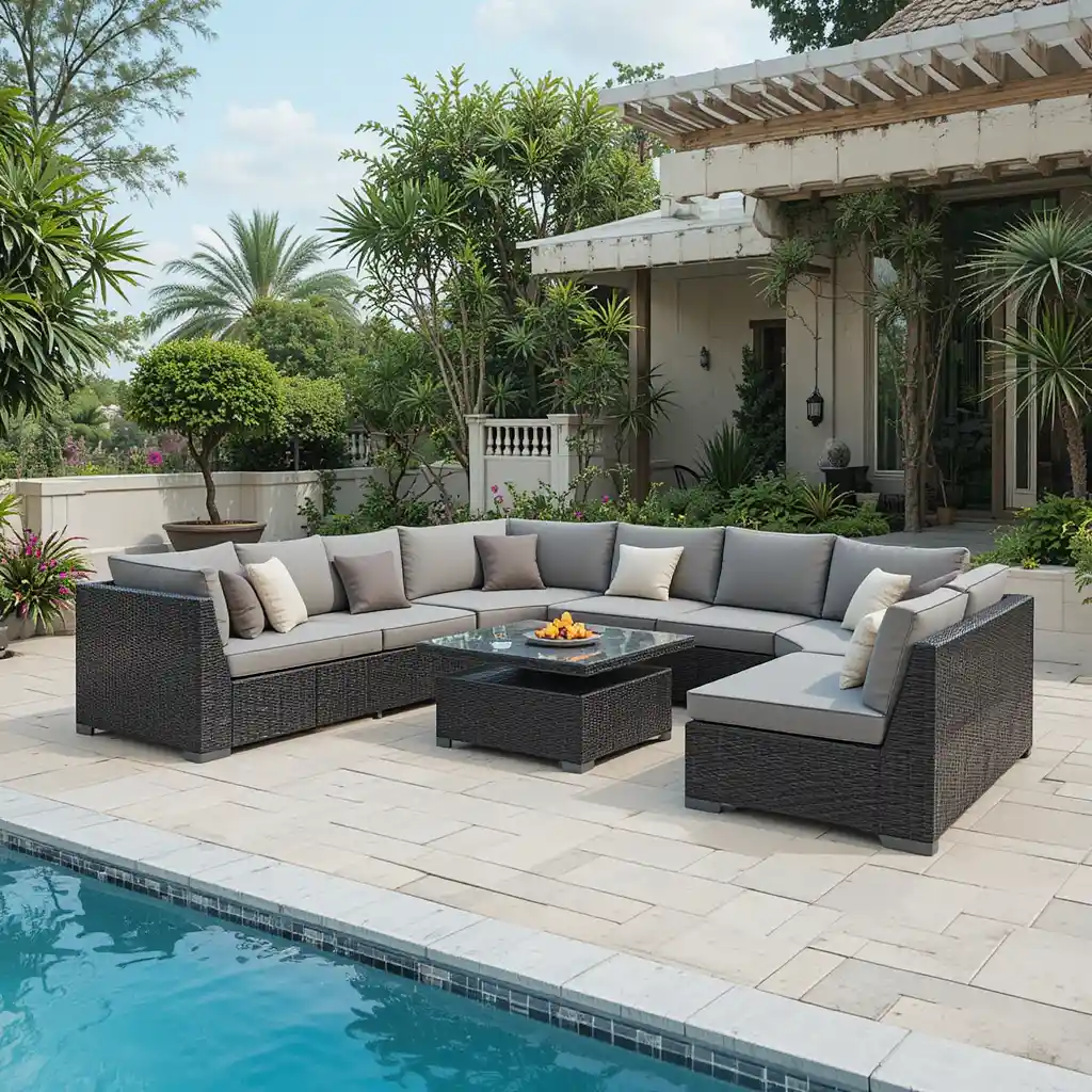 Outdoor Sofa with Modular Design