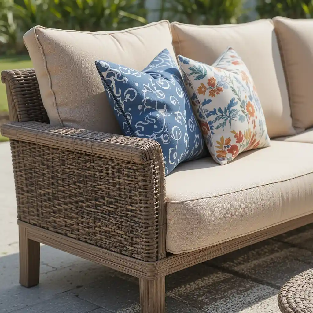 Outdoor Sofa with Sunbrella Fabric