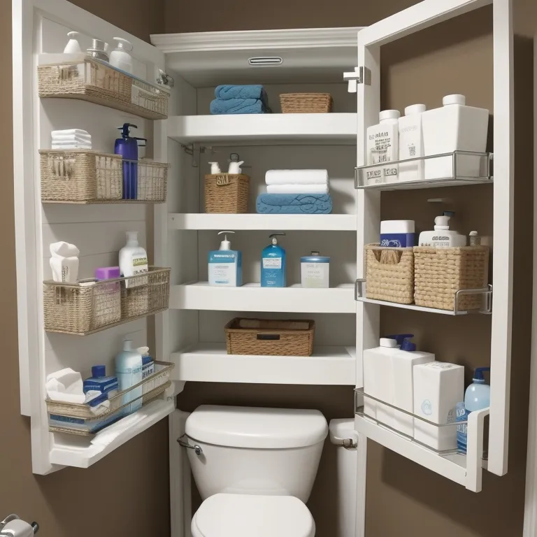 Over-the-Toilet Cabinet with Shelves