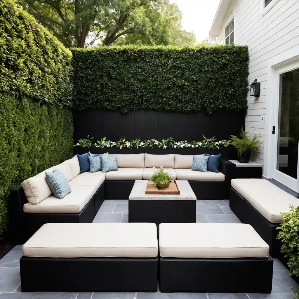 Patio with Built-in Seating