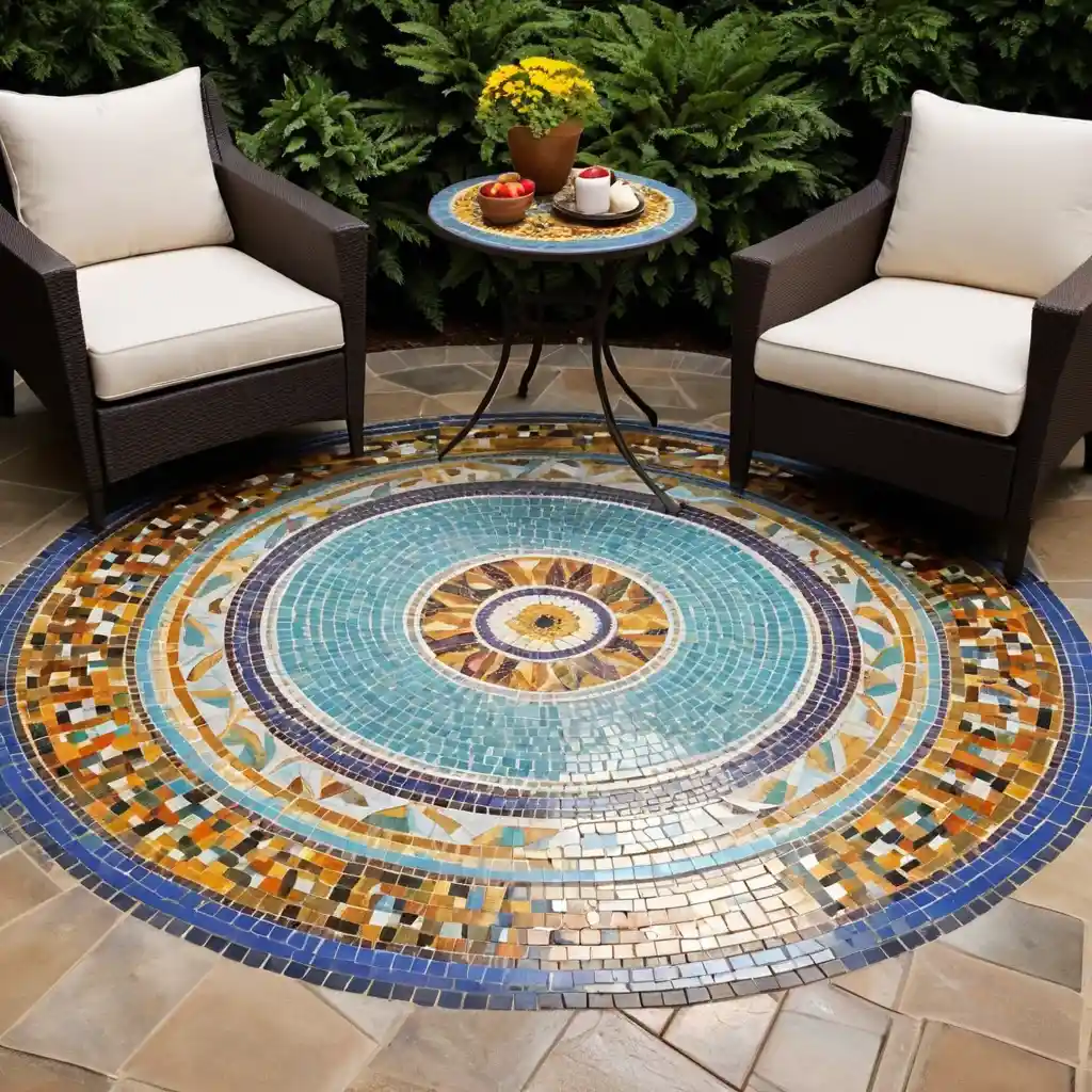 Patio with Mosaic Art