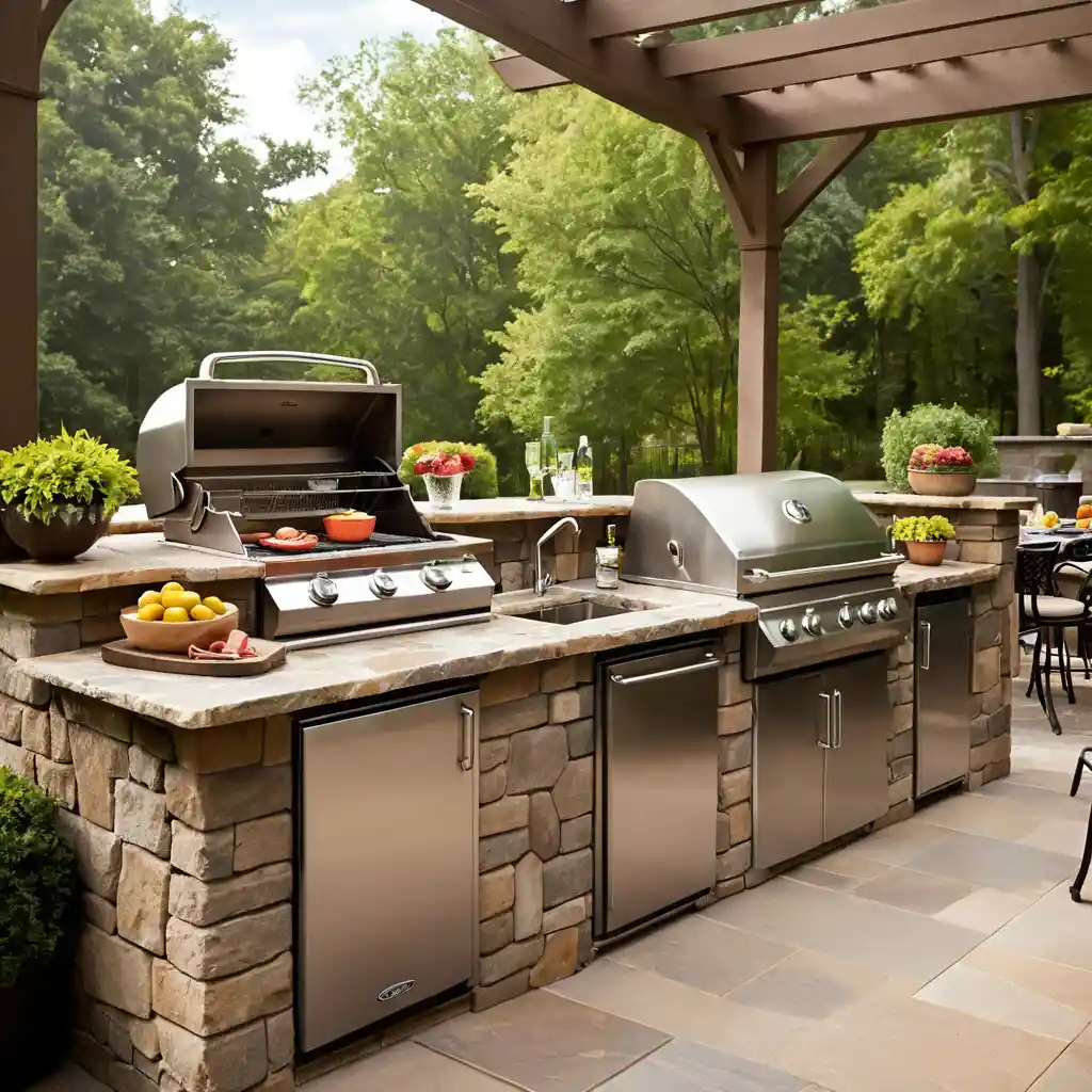 Patio with Outdoor Kitchen