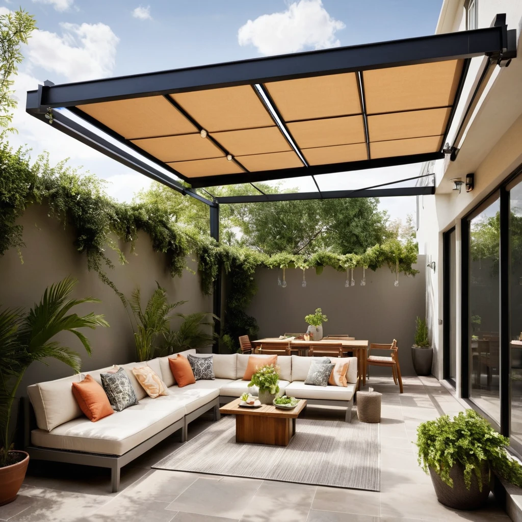 Patio with Retractable Roof