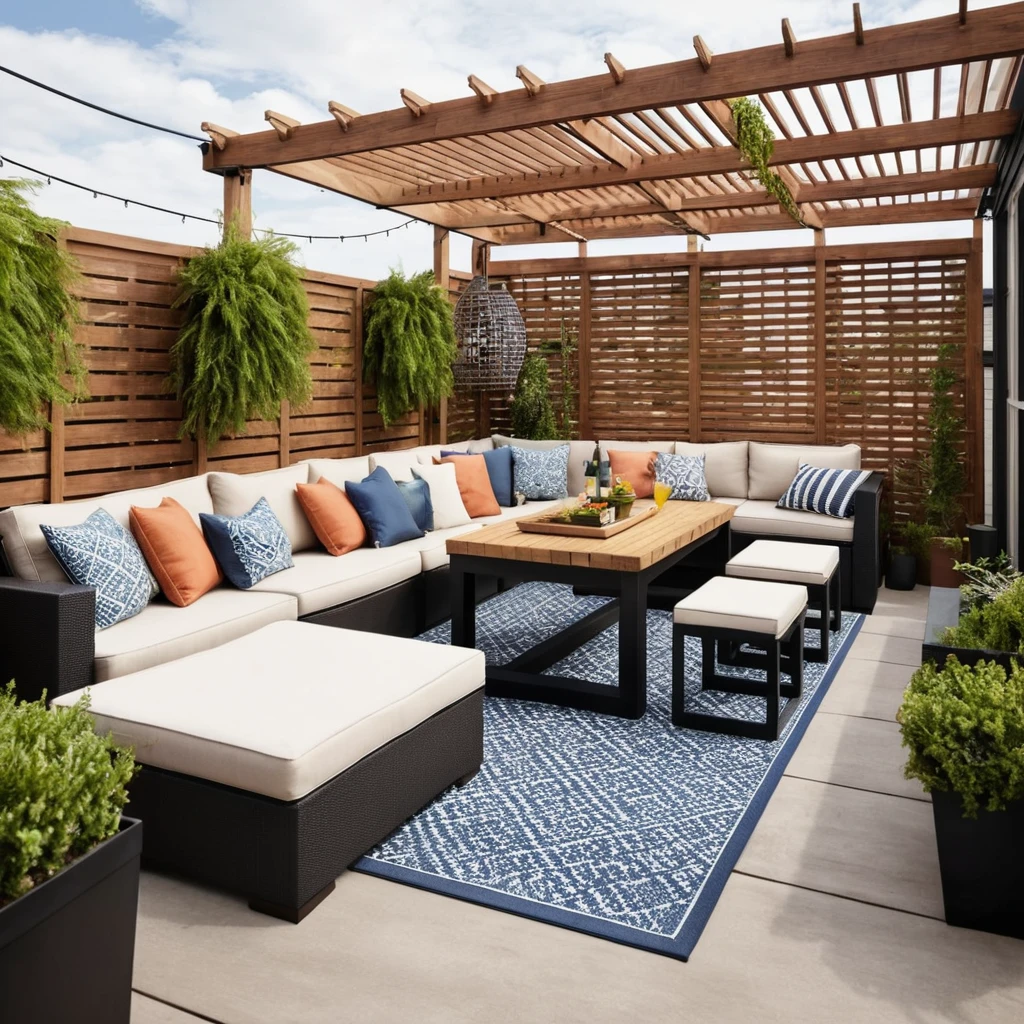 Patio with Rooftop Deck