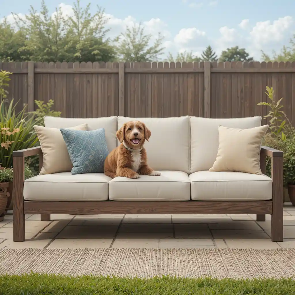 Pet-Friendly Outdoor Sofa