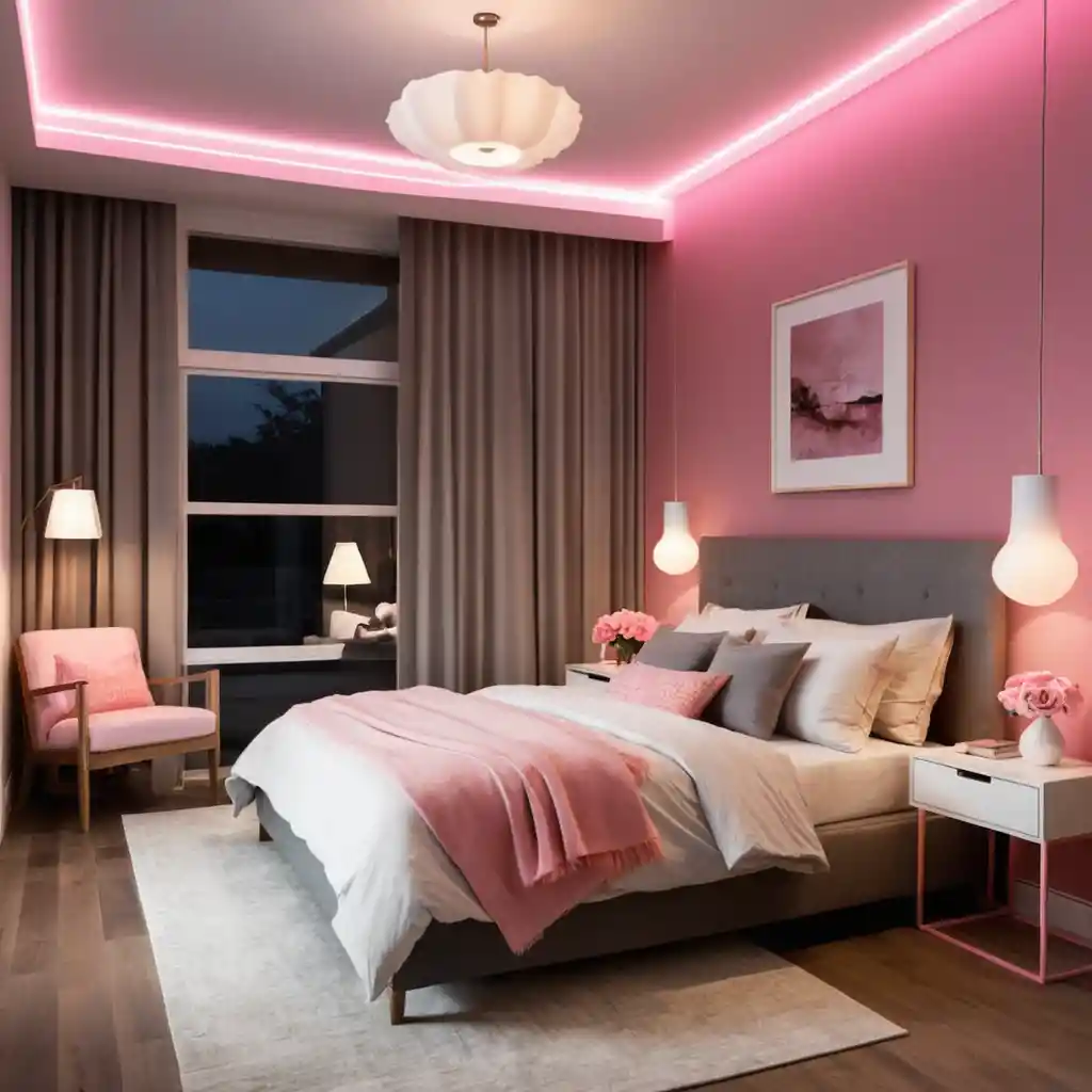 Pink Accent Lighting