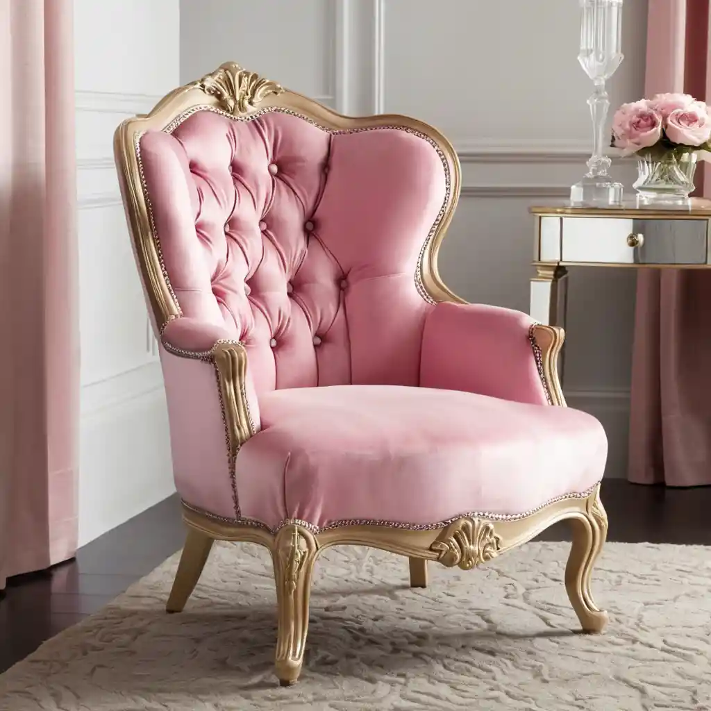 Pink Boudoir Chair