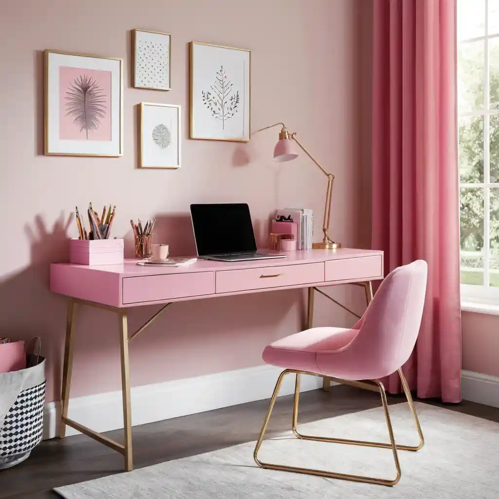 Pink Desk 