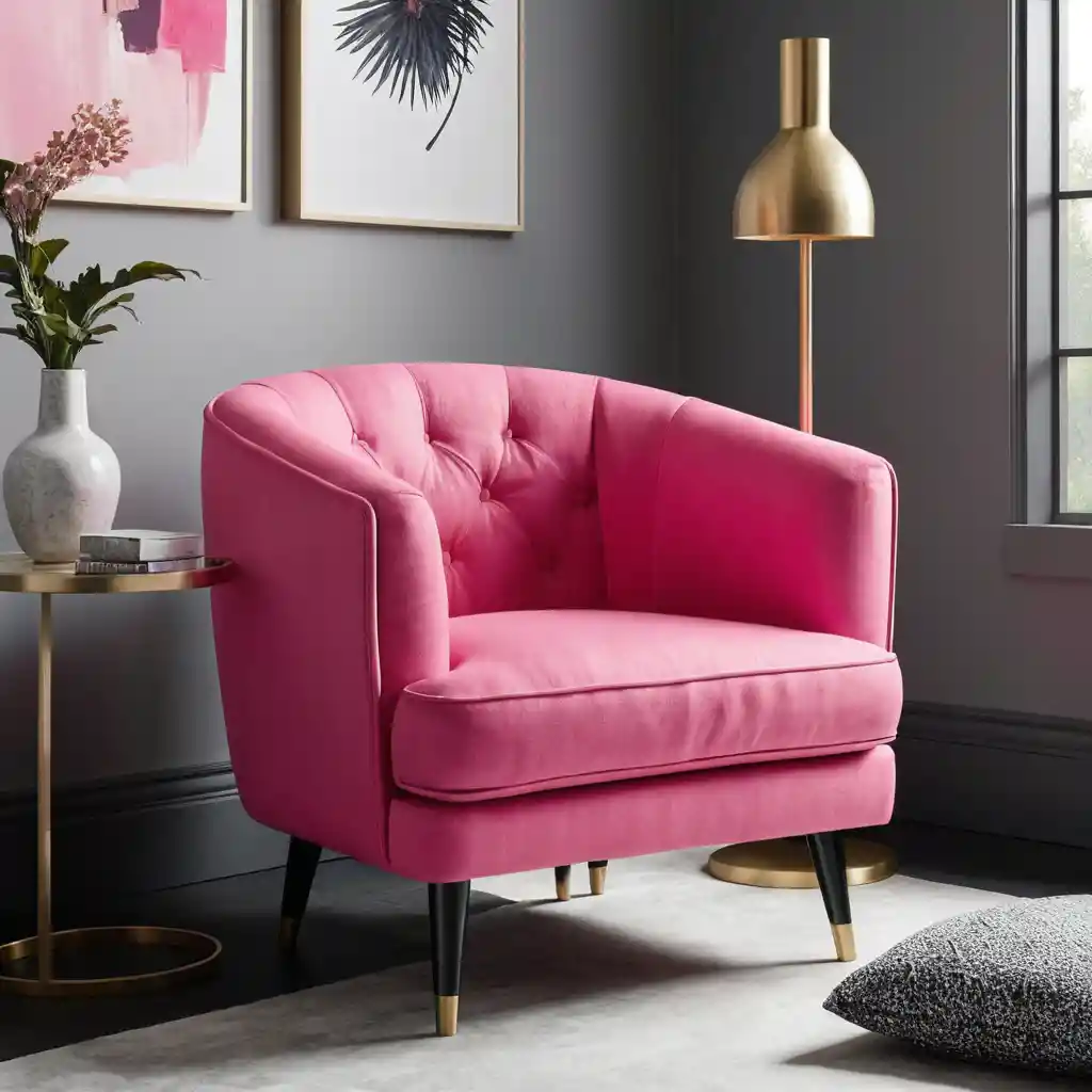 Pink Statement Armchair