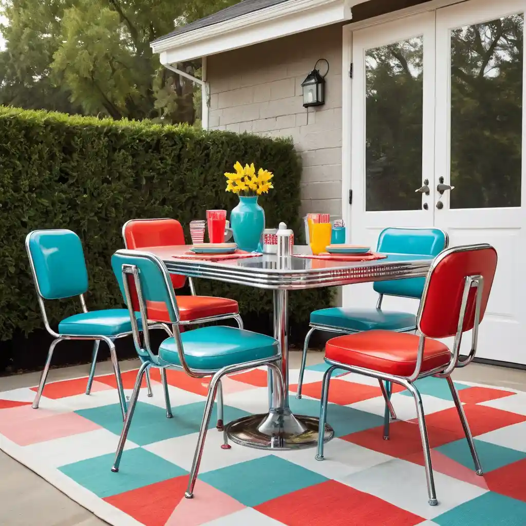 Retro Dining Area with Diner Style Chairs