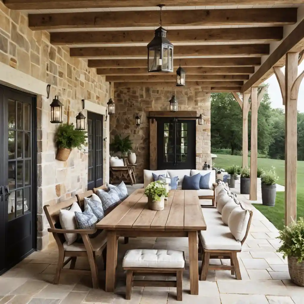 Rustic Farmhouse Patio