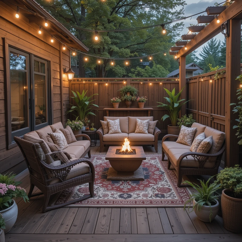 Rustic Outdoor Lounge