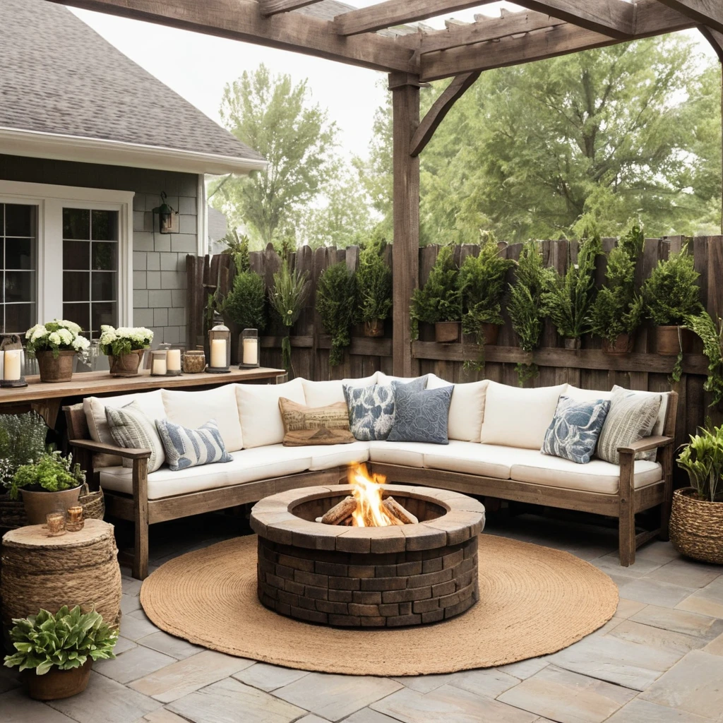 Rustic Wooden Patio Retreat