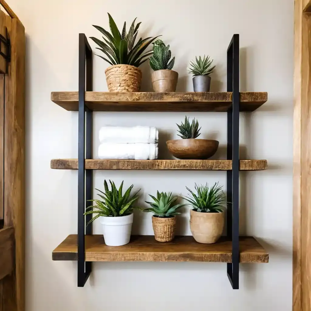 Rustic Wooden Shelves