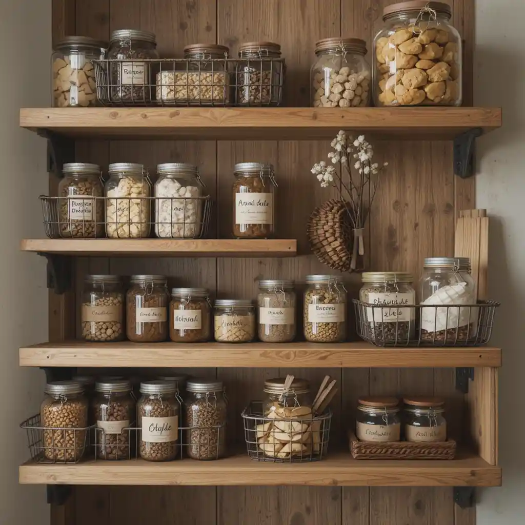 Rustic Wooden Shelves