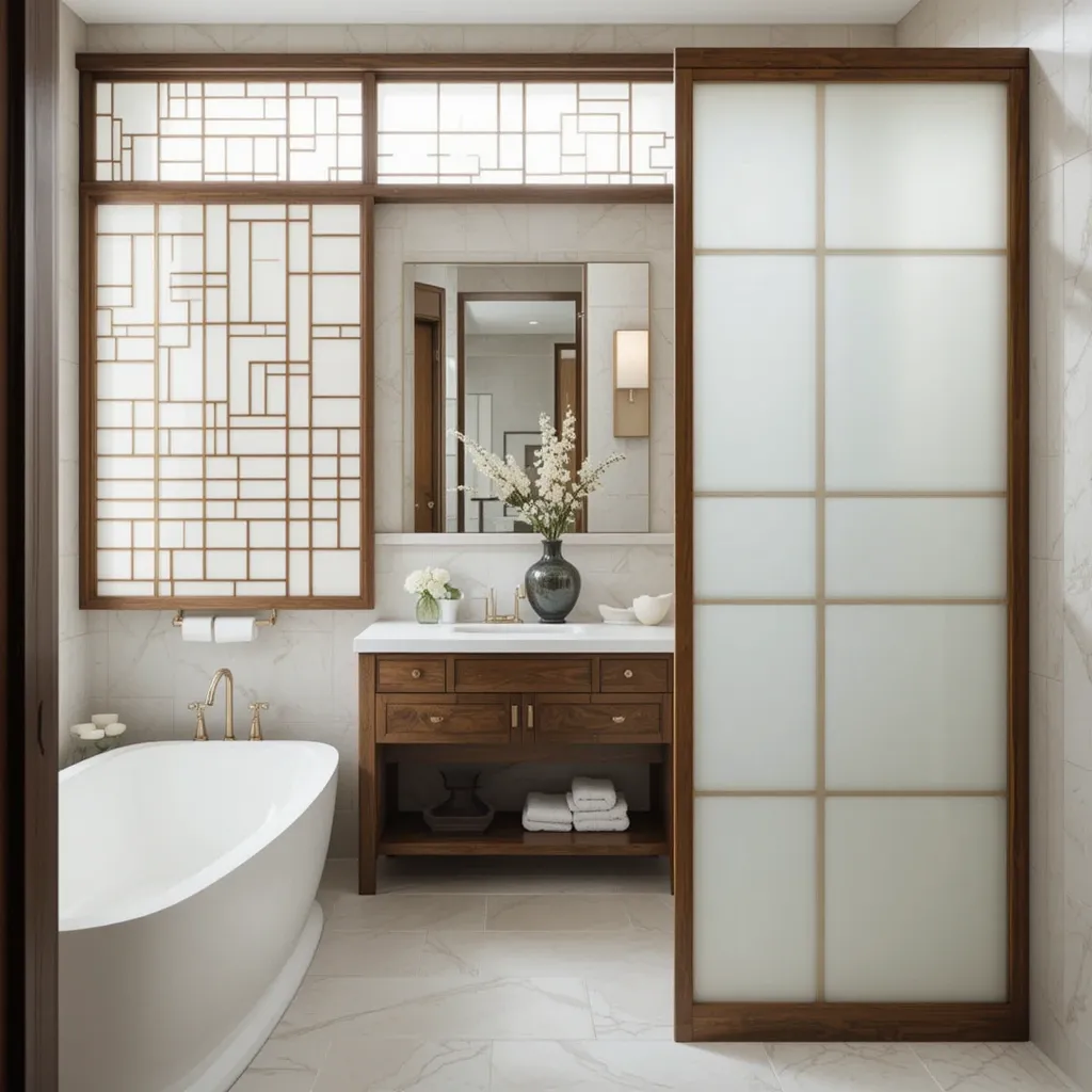 Shoji Screen Bathroom Dividers