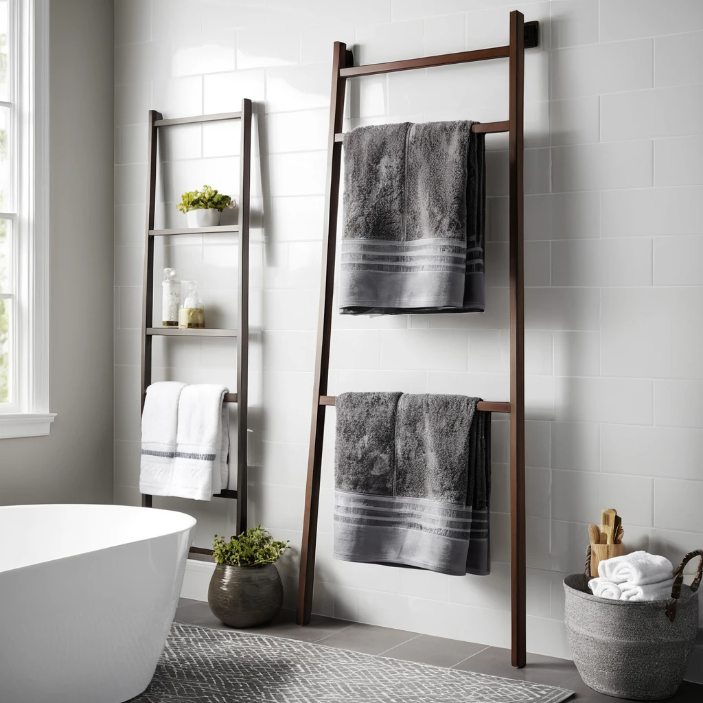 Slim Towel Ladder Rack