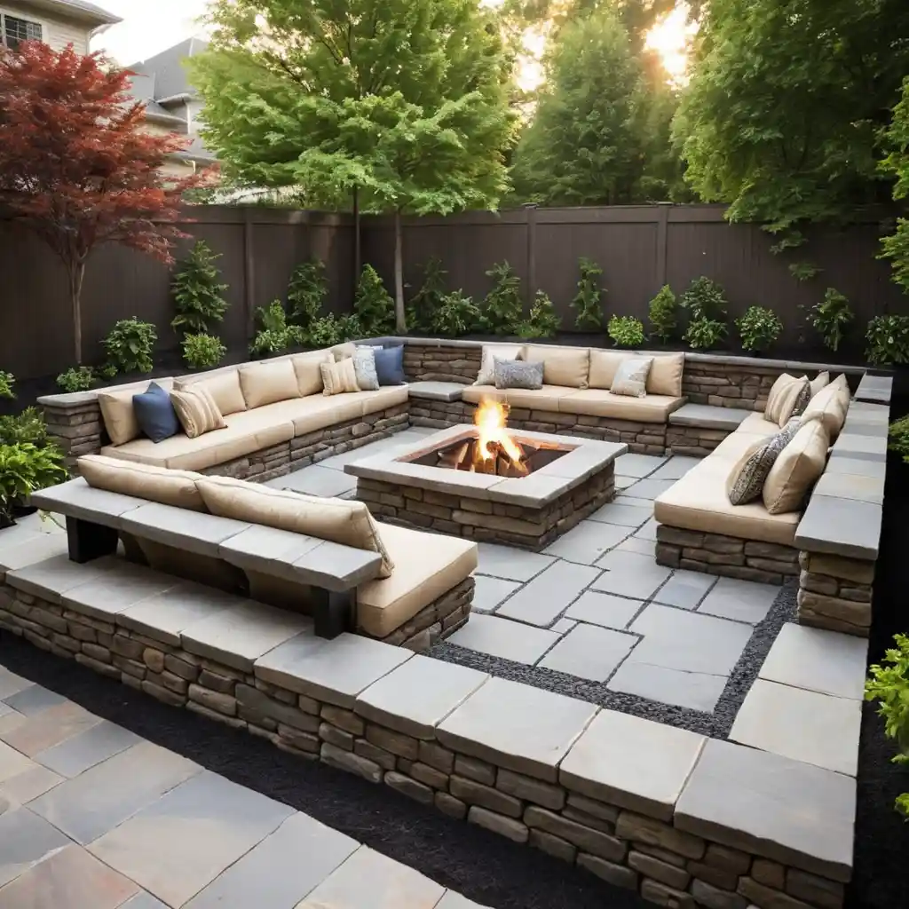 Sunken Patio with Firepit