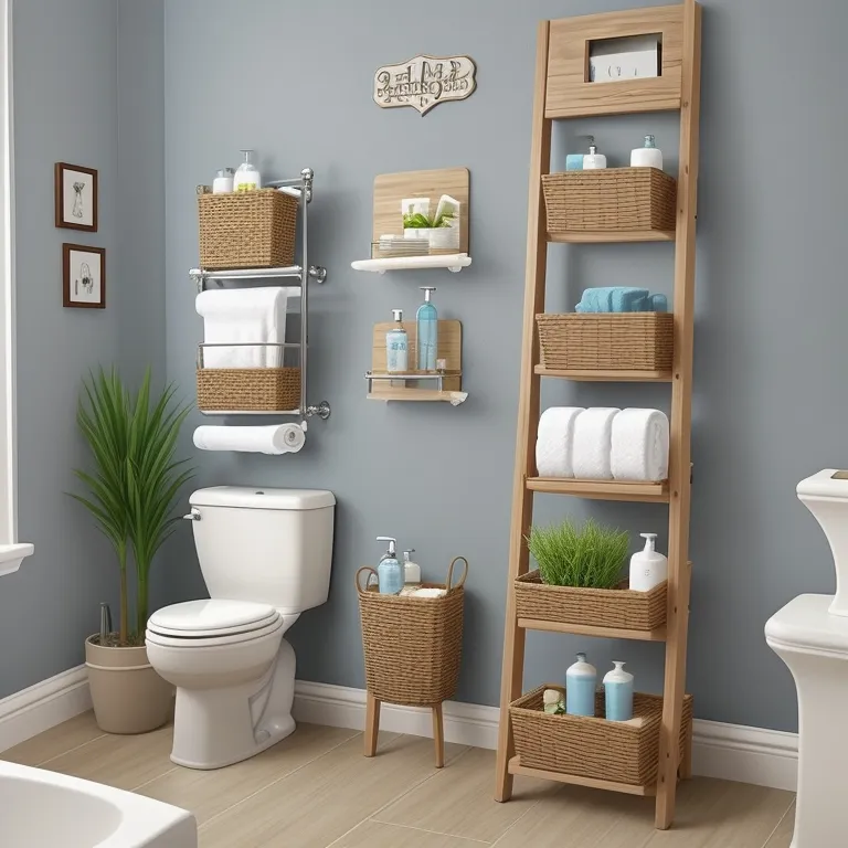 Towel Ladder Shelf