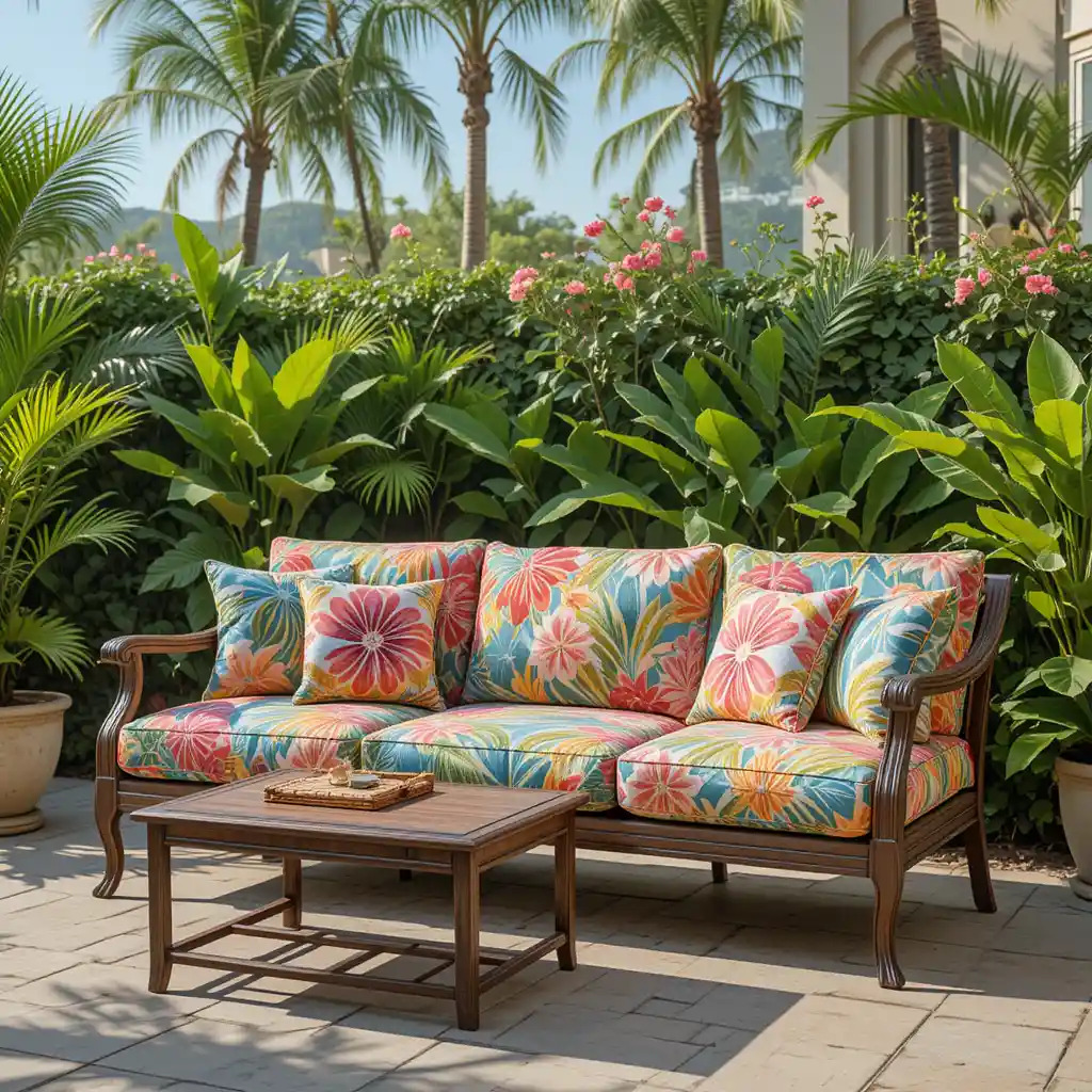 Tropical-Inspired Sofa