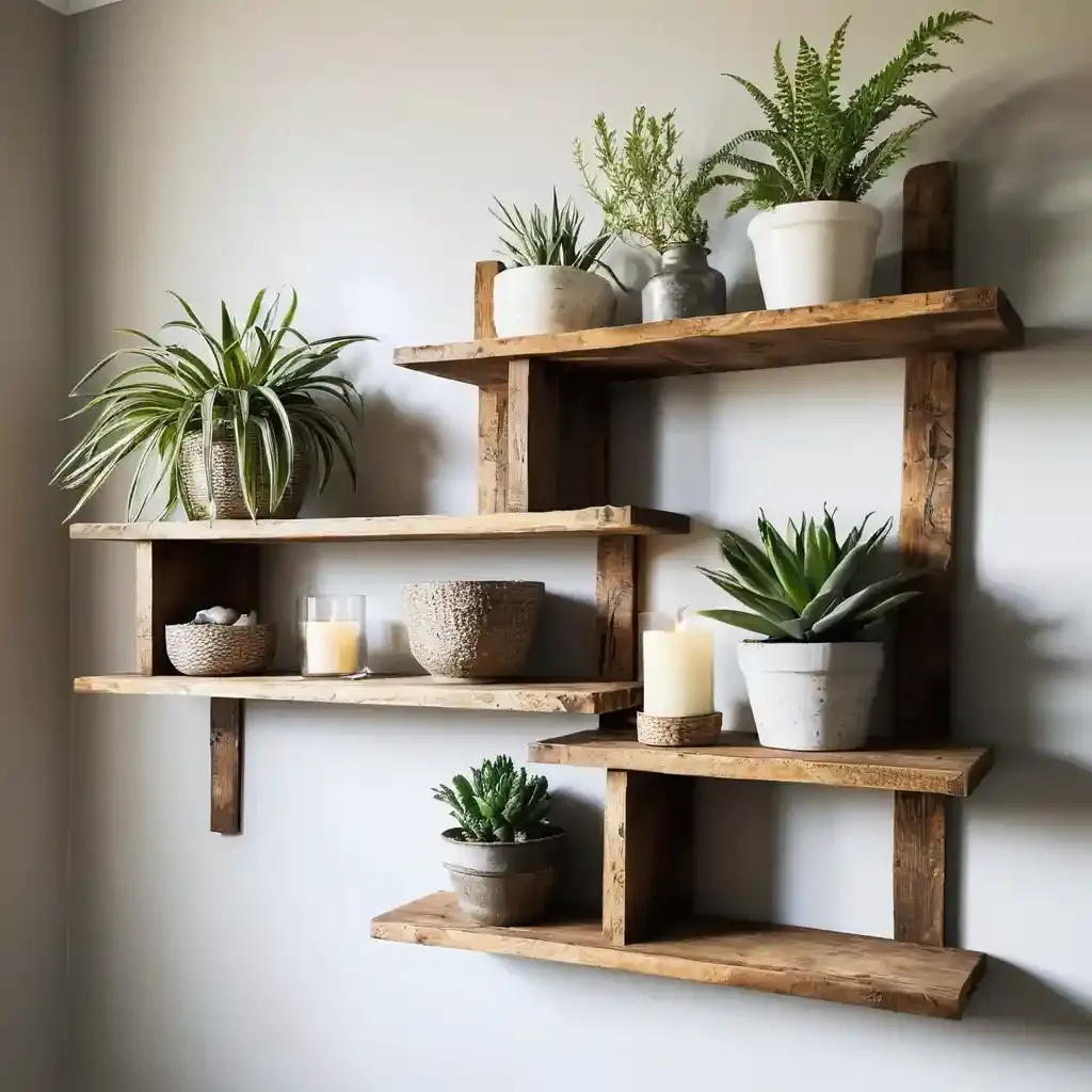 Upcycled Wooden Shelving