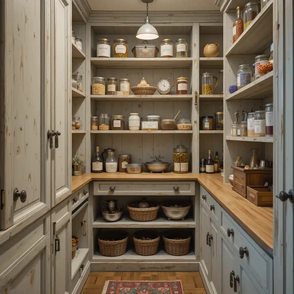 Vintage-Inspired Pantry