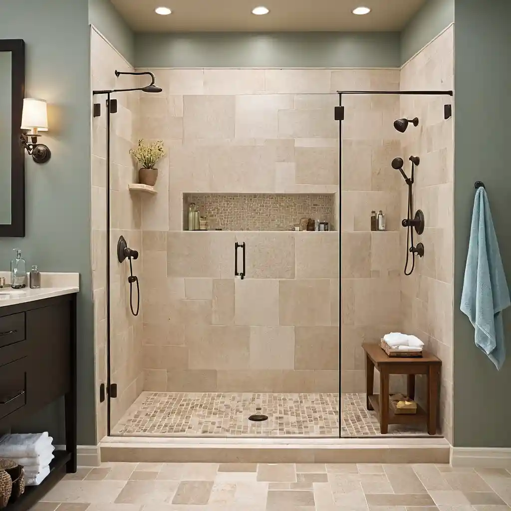 Walk-In Shower with No Door