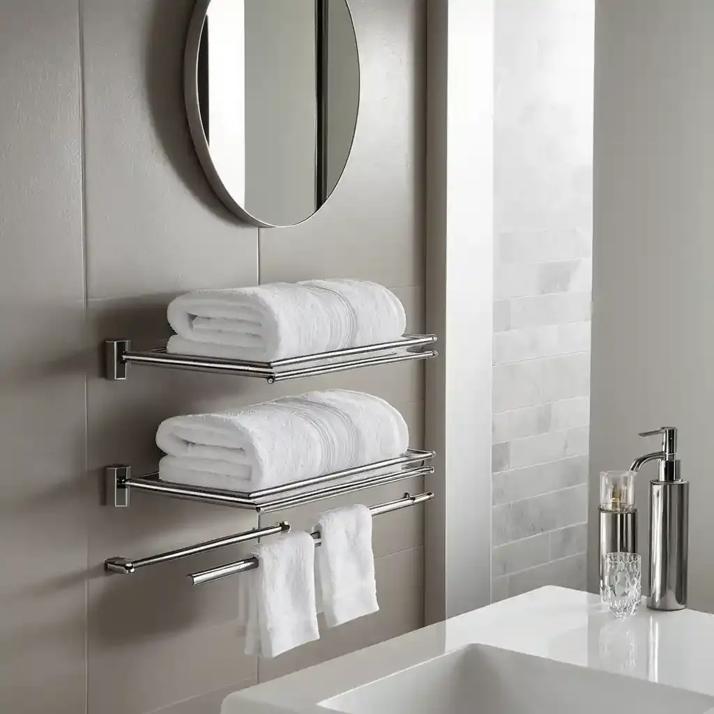 Wall-Mounted Towel Racks