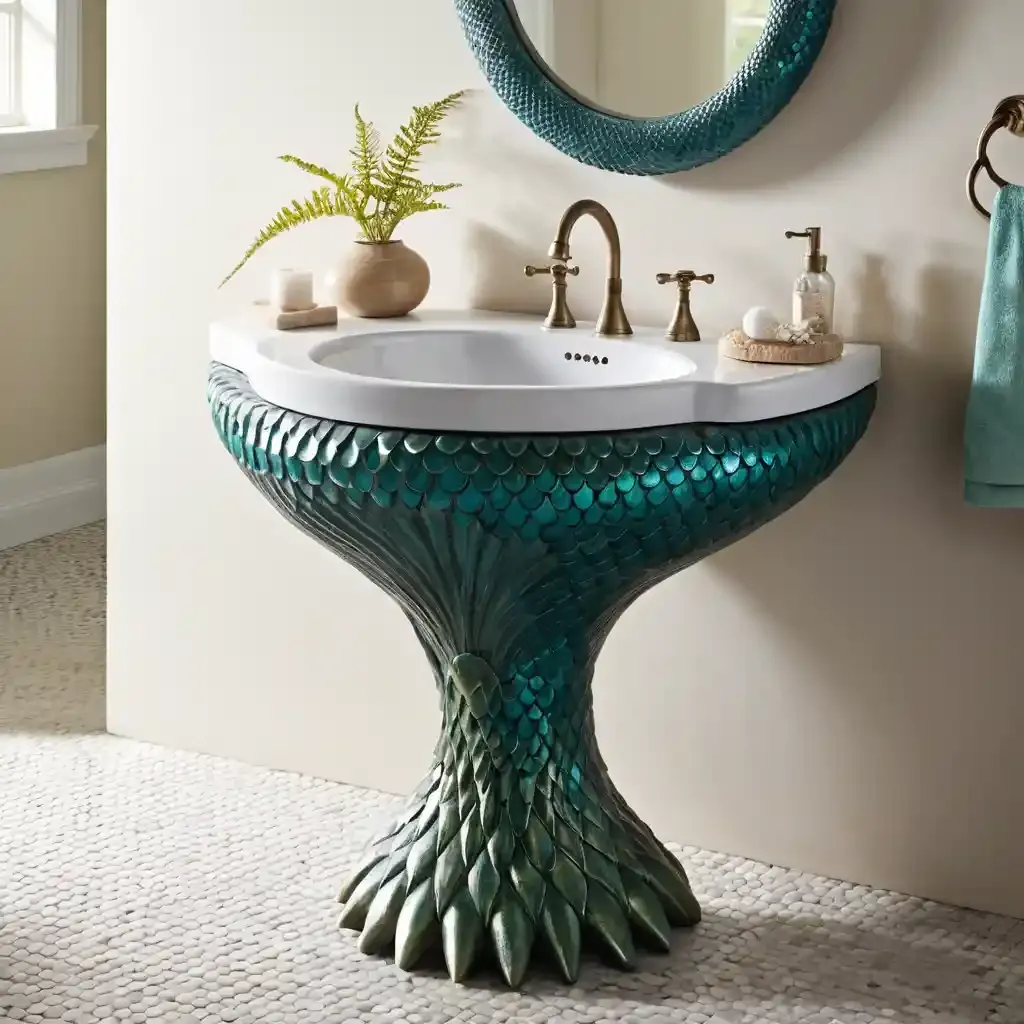 Whimsical Sink Pedestal