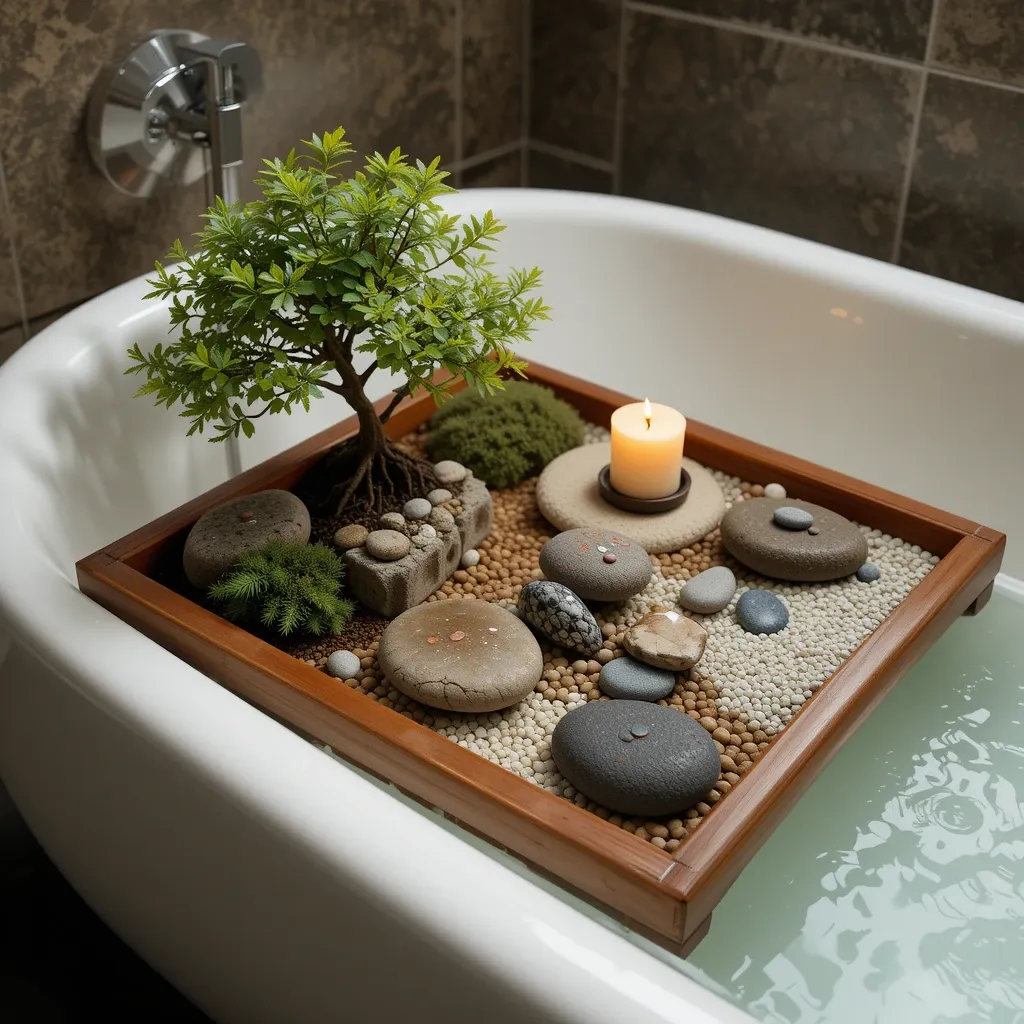 Zen Garden-Inspired Bath Tray