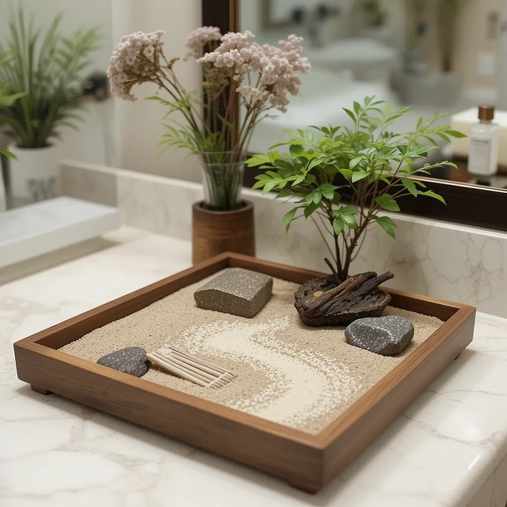 Zen Sand Garden for Your Bathroom Counter