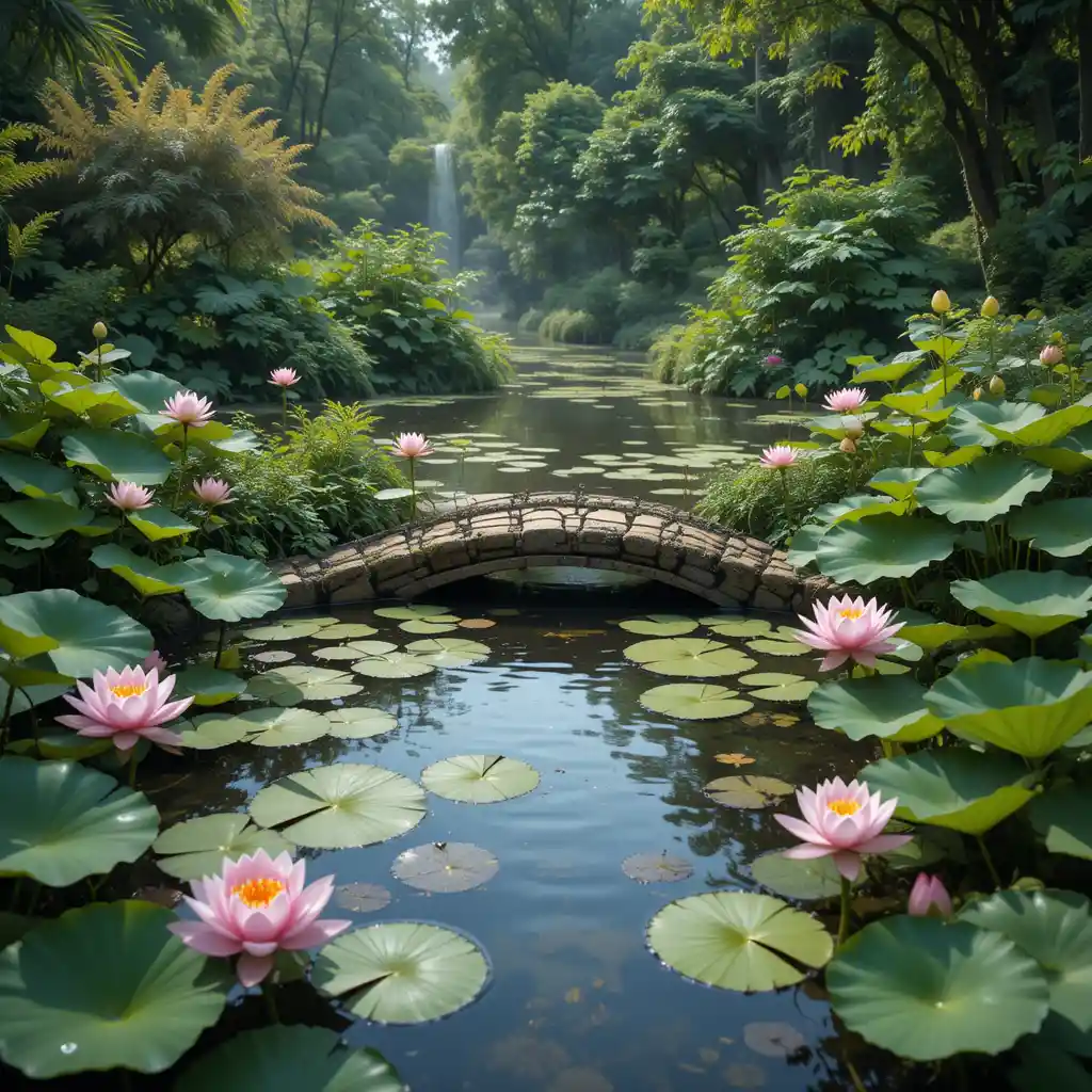 Pond with Water Lilies