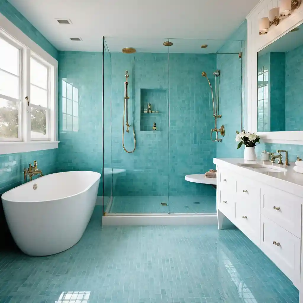 Aqua Glass Tiles